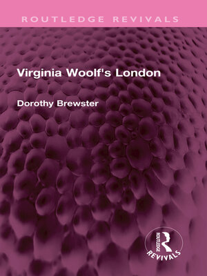 cover image of Virginia Woolf's London